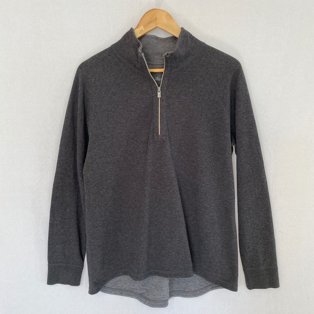 TOMMY BAHAMA Womenโs Large Reversible 1/4 Zip Mock Neck Cotton Knit Pullover